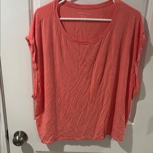 American Eagle Outfitters Women's Pink Short Sleeve Tee
